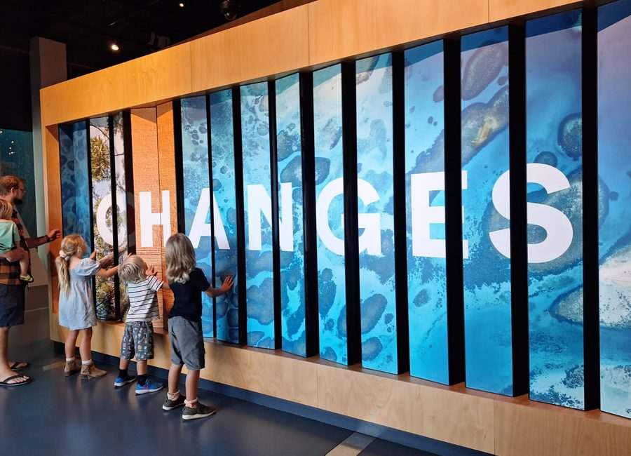 Children learning in a museum